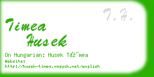 timea husek business card